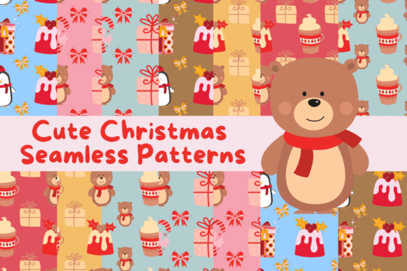 Bear Christmas Seamless Pattern: A Versatile Design Resource for Creative Projects