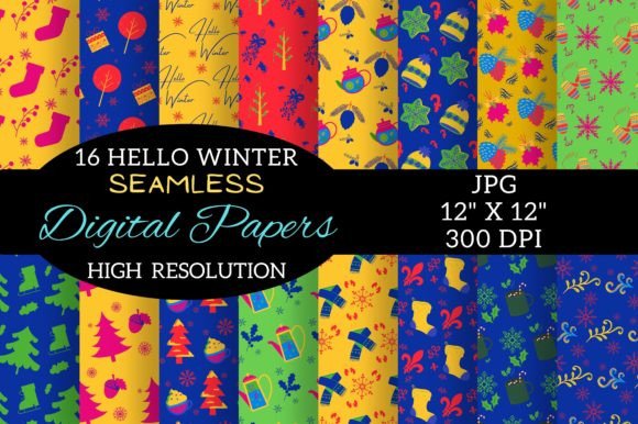Boho Rainbow Winter Digital Papers: A Creative Resource for Every Project