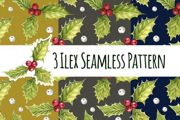 Christmas Ilex Seamless Pattern: A Versatile Design for Modern Creativity