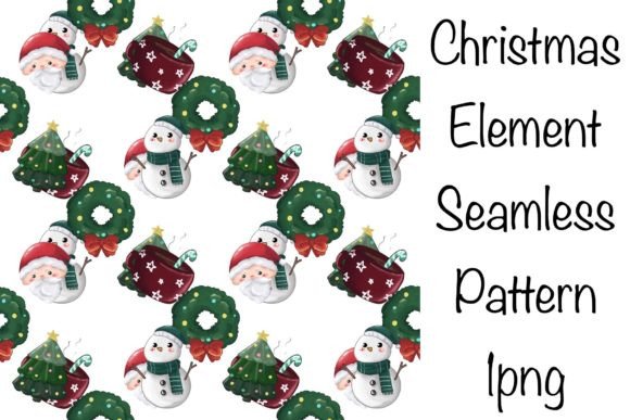 Cute Christmas Element Seamless Pattern: A Versatile Design for Creative Projects