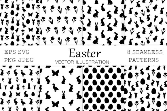 Easter Silhouette Pattern: Elevating Seasonal Design with Scalable, Seamless Creativity