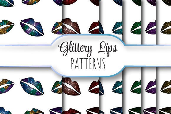 Glitter Lips: The Art of Seamless Vector Patterns in Design