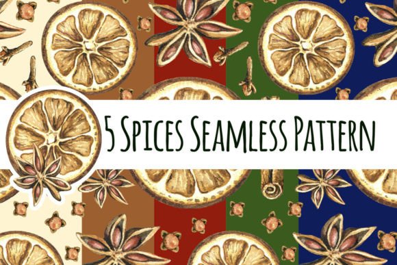 Mulled Wine Spices Seamless Pattern: A Versatile Design Asset for Creative Projects