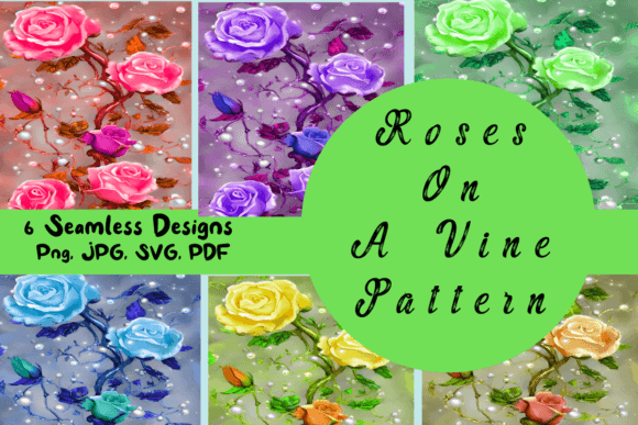 Roses on a Vine Patterns: A Versatile Design for Your Creative Projects