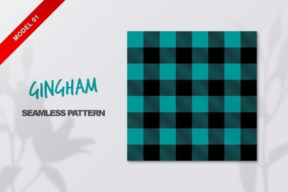 Turquoise Gingham Seamless Pattern: A Versatile Design for Creativity