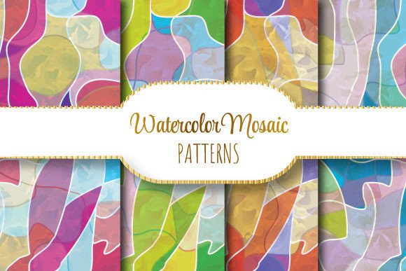 Watercolor Mosaic: A Versatile Design Resource for Creative Professionals