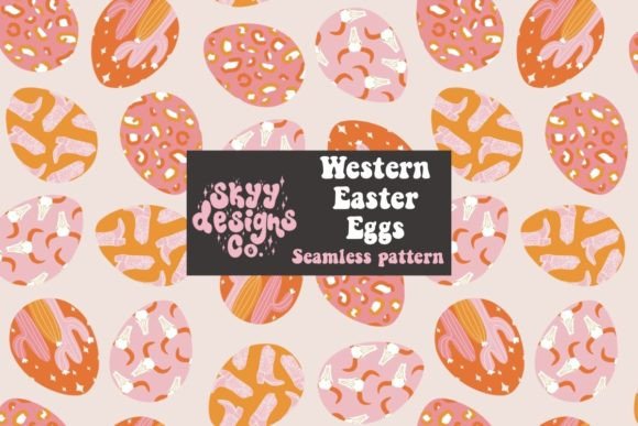 Western Easter Eggs Seamless Pattern: A Versatile Design for Creative Projects