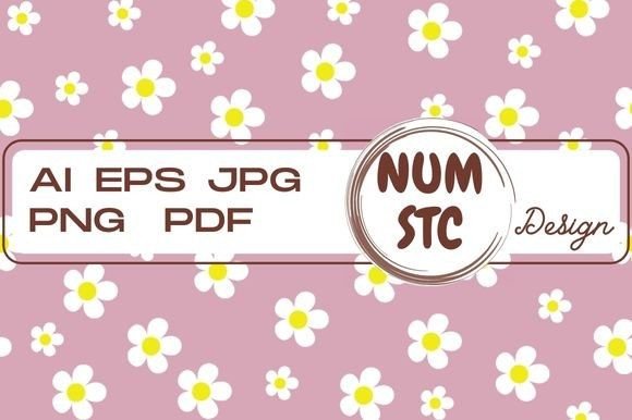 White Flowers Pattern Pink Background: A Versatile Design for Modern Projects